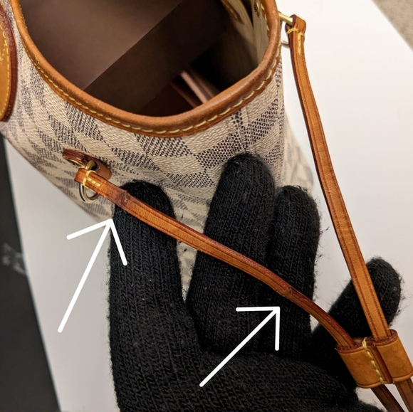 💎Authentic💎 Louis Vuitton Neverfull MM white Damier Azur - Picture 12 of 16